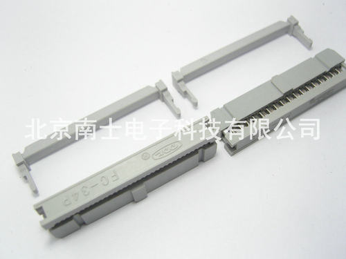 DDK FC-34P IDC压线头 ISP接头 JTAG 牛角插头 2.54mm间距 灰色