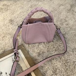 COCO美国代购 纯皮编织小水桶包 Aimee