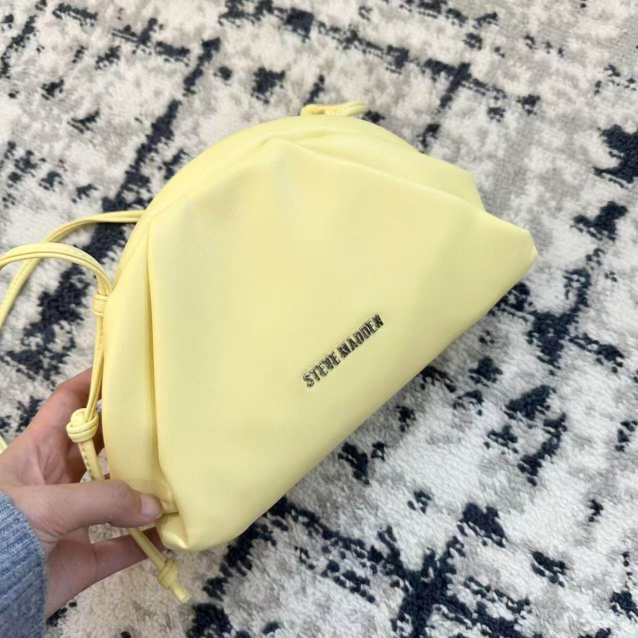 COCO美国代购 Steve Madden SM专柜款 纯皮 贝壳包 斜挎包
