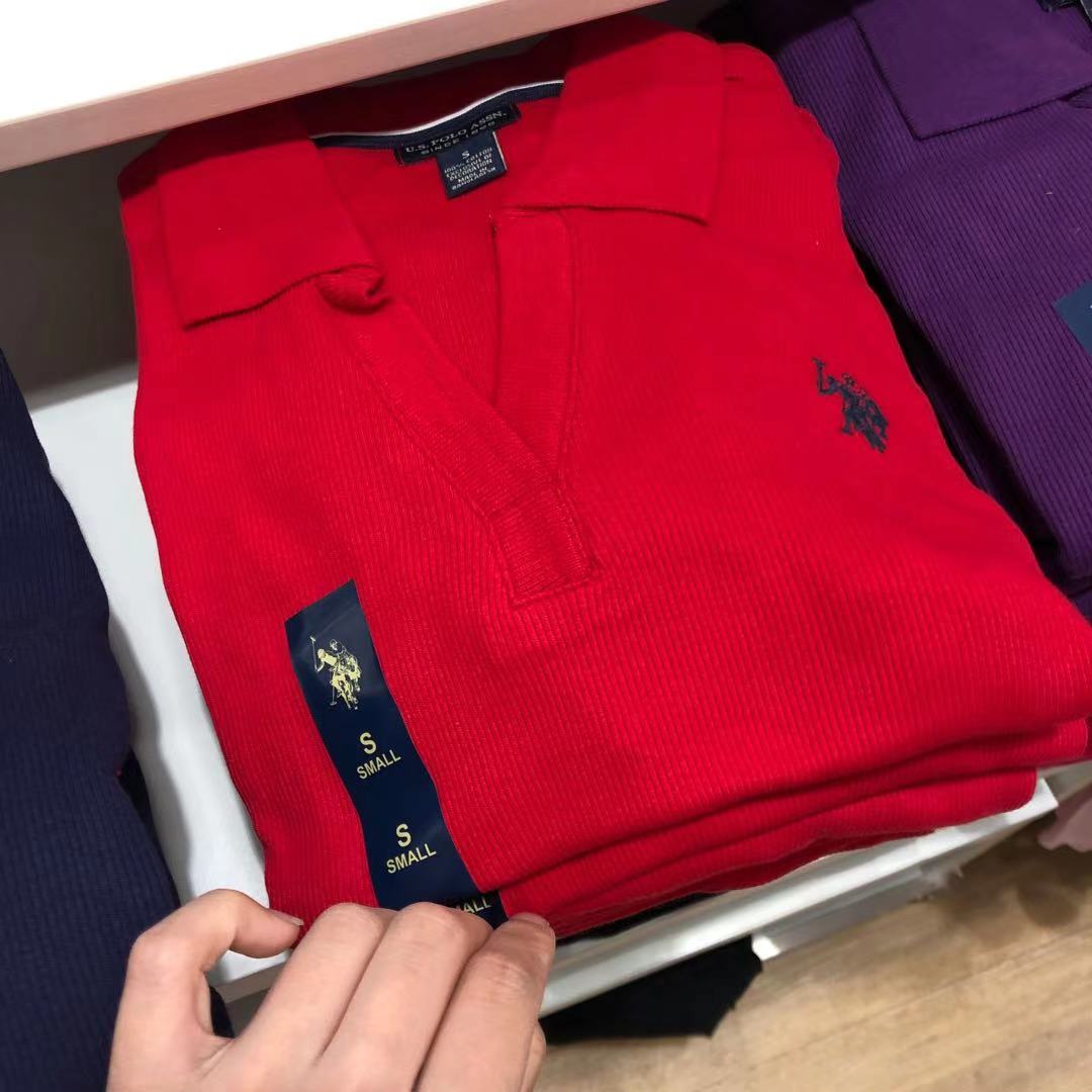 COCO美国代购  U.S.POLO ASSN 显瘦T恤 polo领 短袖  不退不换