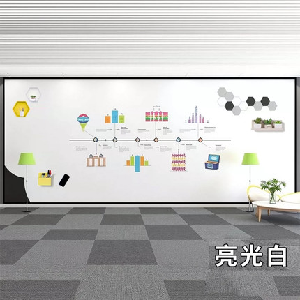 加厚双层磁性白板墙贴办公会议磁力家用涂鸦墙教学磁性黑板可擦写