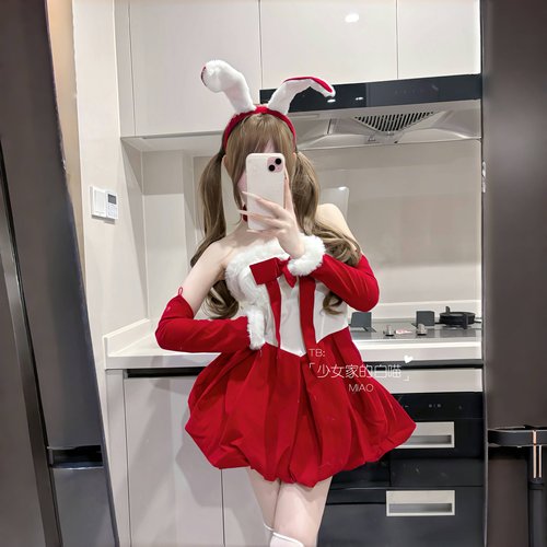 lolita甜心兔兔圣诞战袍MIAO服装