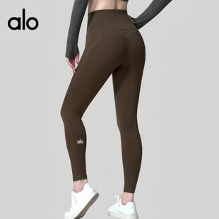 AIo 新款免穿内裤瑜伽裤裸感运动紧身裤高腰收腹蜜桃臀跑步健身裤