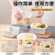 食品级PP微波炉加热蒸饭碗带盖上班族温菜热饭保鲜饭盒 日本制造