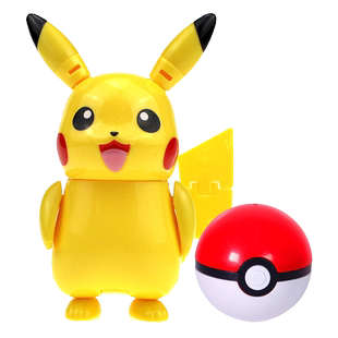 宝可梦皮卡丘暴鲤龙超梦甲贺忍蛙神奇宝贝精灵球公仔手办男孩玩具