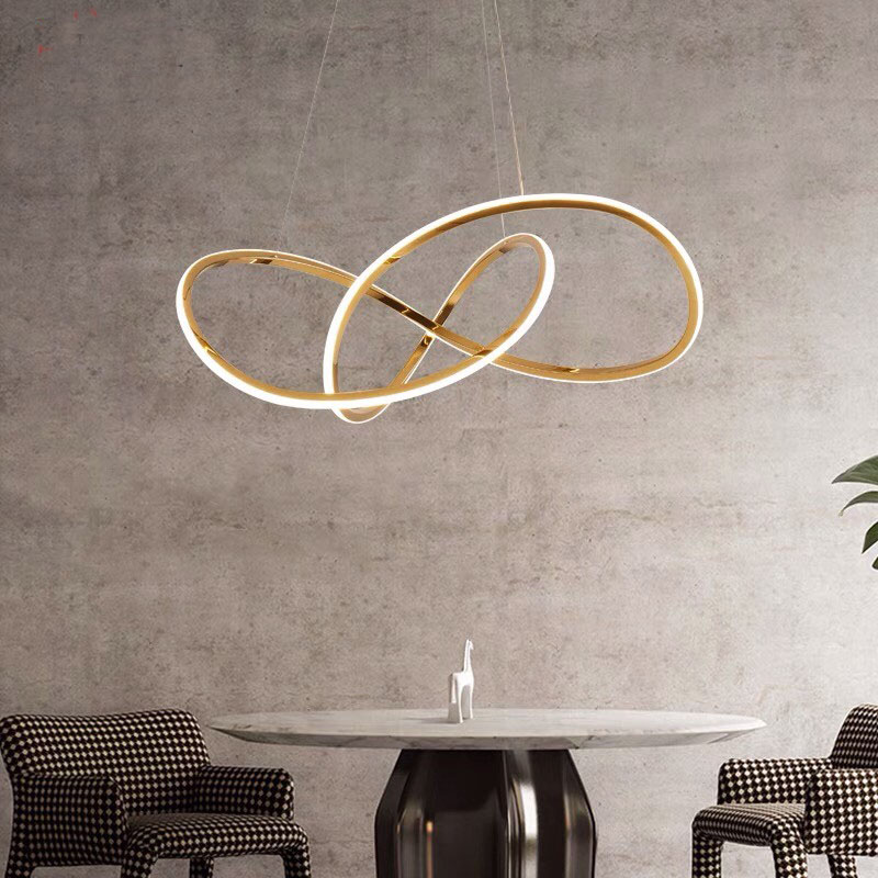 三叶草吊灯不锈钢轻奢