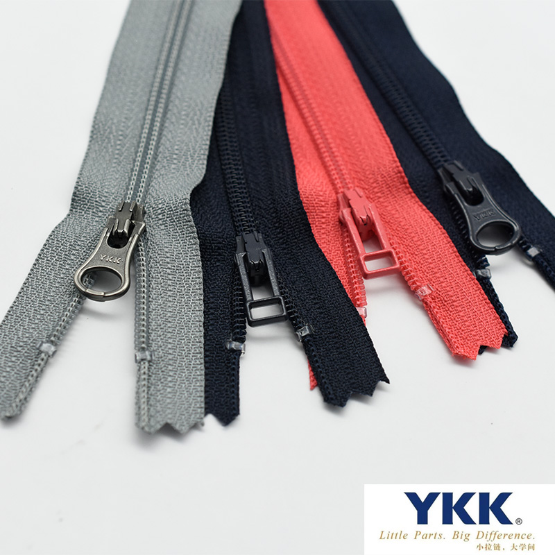 YKK3号尼龙拉链闭尾闭口裤子口袋