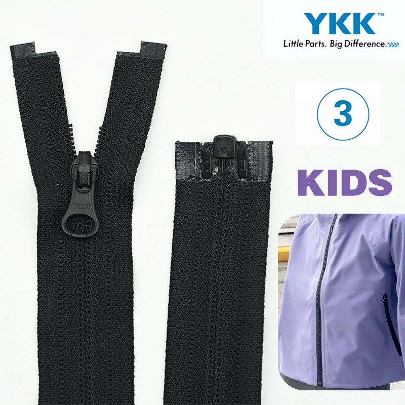 YKK3号尼龙反装开尾拉链图片