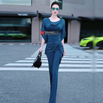 设计感荡领飞袖上衣喇叭裤两件套2025新款夏季减龄休闲穿搭一整套