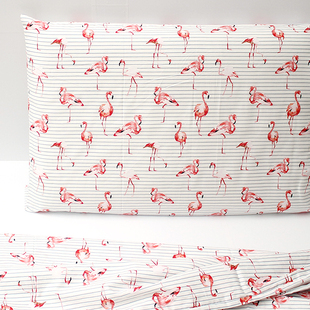 简约西欧风格 加大印花纯棉40支斜纹信封式枕套 50x80cm