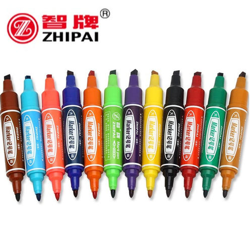 双头记号笔油性马克笔智牌油性