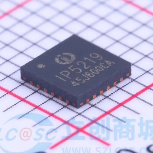 全新 IP5219 封装QNF24 2.1A充电2.4A放电 TYPE-C协议移动电源