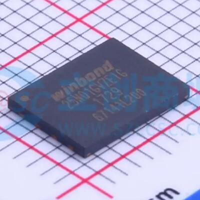 全新原装 W25N01GVZEIG WSON-8 3V 1Gb 串行NAND闪存芯片