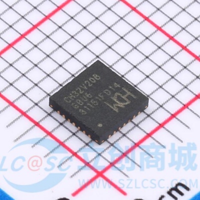 原装正品CH32V208GBU6 QFN-28 RISC-V内核 32位微控制器-MCU
