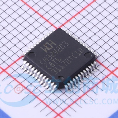 原装正品CH32V203C8T6 LQFP-48 RISC-V内核 32位微控制器-MCU
