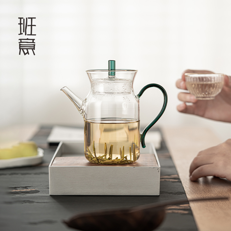 耐热玻璃壶仿宋手执壶小宋壶玻璃绿茶壶泡茶专用花茶白茶功夫茶具