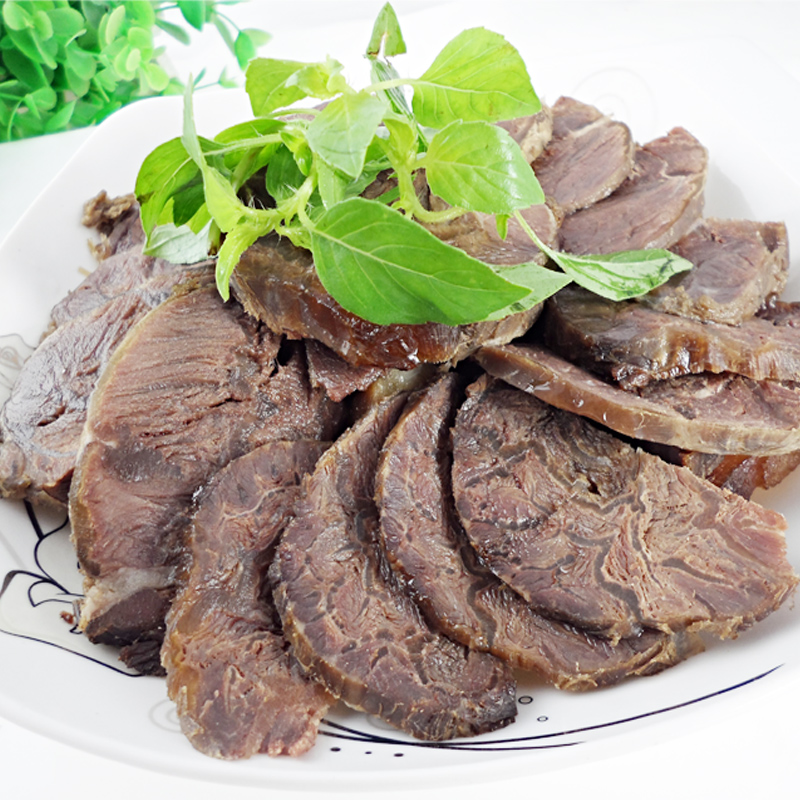 安徽特产原味酱卤黄牛肉200g牛腱子健身熟食纯牛肉冷吃肉即食真空