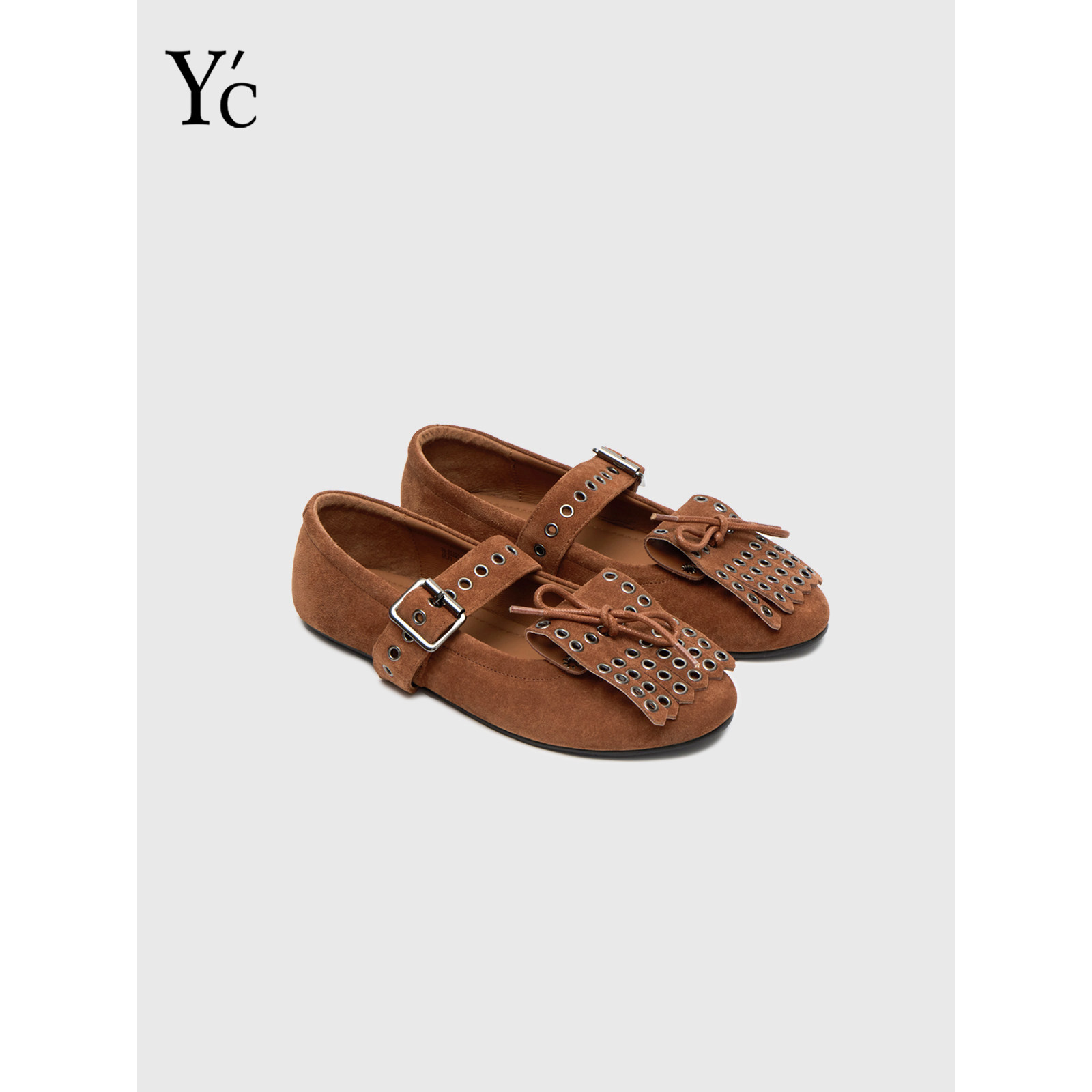 YC｜复古圆头平底单鞋女夏爆款小众百搭一字带镂空透气玛丽珍鞋,女鞋,时尚芭蕾鞋,淘宝优惠券,粉丝福利购,淘宝优惠卷