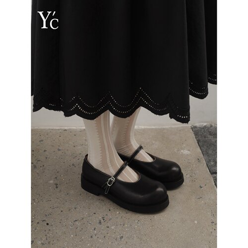 YC｜26新款时尚厚底圆头玛丽珍鞋