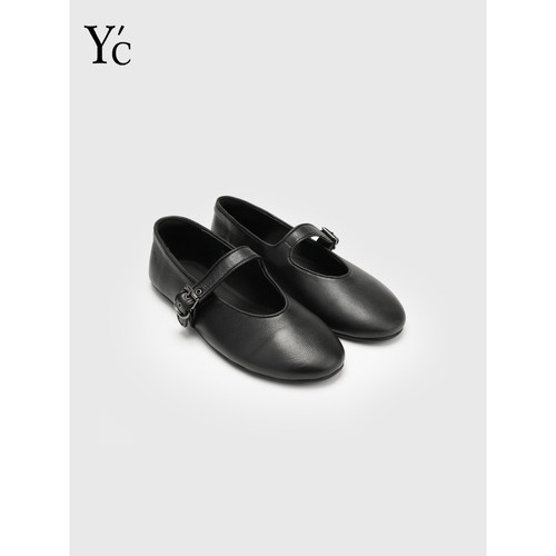 YC｜法式复古一字带玛丽珍鞋女