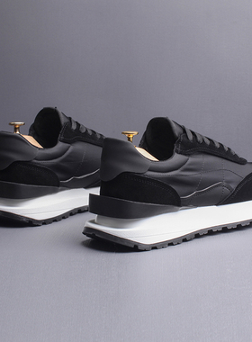 鞋子男潮鞋2025新款潮流百搭帆布鞋黑色运动休闲板鞋透气低帮男鞋