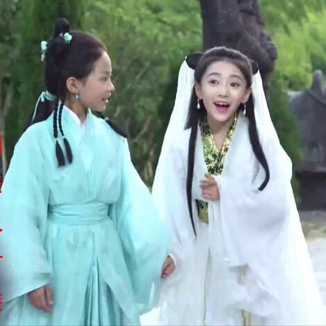 儿童小戏演出服骨白蛇传服装新白娘子传奇白素贞衣服舞台表演服