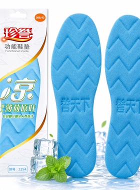 珍誉草本透气防滑运动军训凉鞋垫