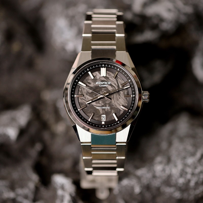 Casio机械商务指针男表蓝宝石