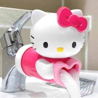现货韩国进口HelloKitty鲨鱼水龙头延长器儿童卡通防溅神器头实用