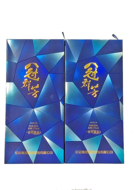 冠群芳金冠蓝砖浓香型白酒菏泽地方名酒37度480ml6瓶箱花冠点滴杰
