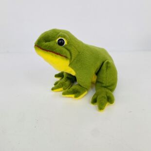 russ绿青蛙毛绒玩具 坐姿仿真青蛙毛绒公仔 癞蛤蟆青蛙毛绒玩偶