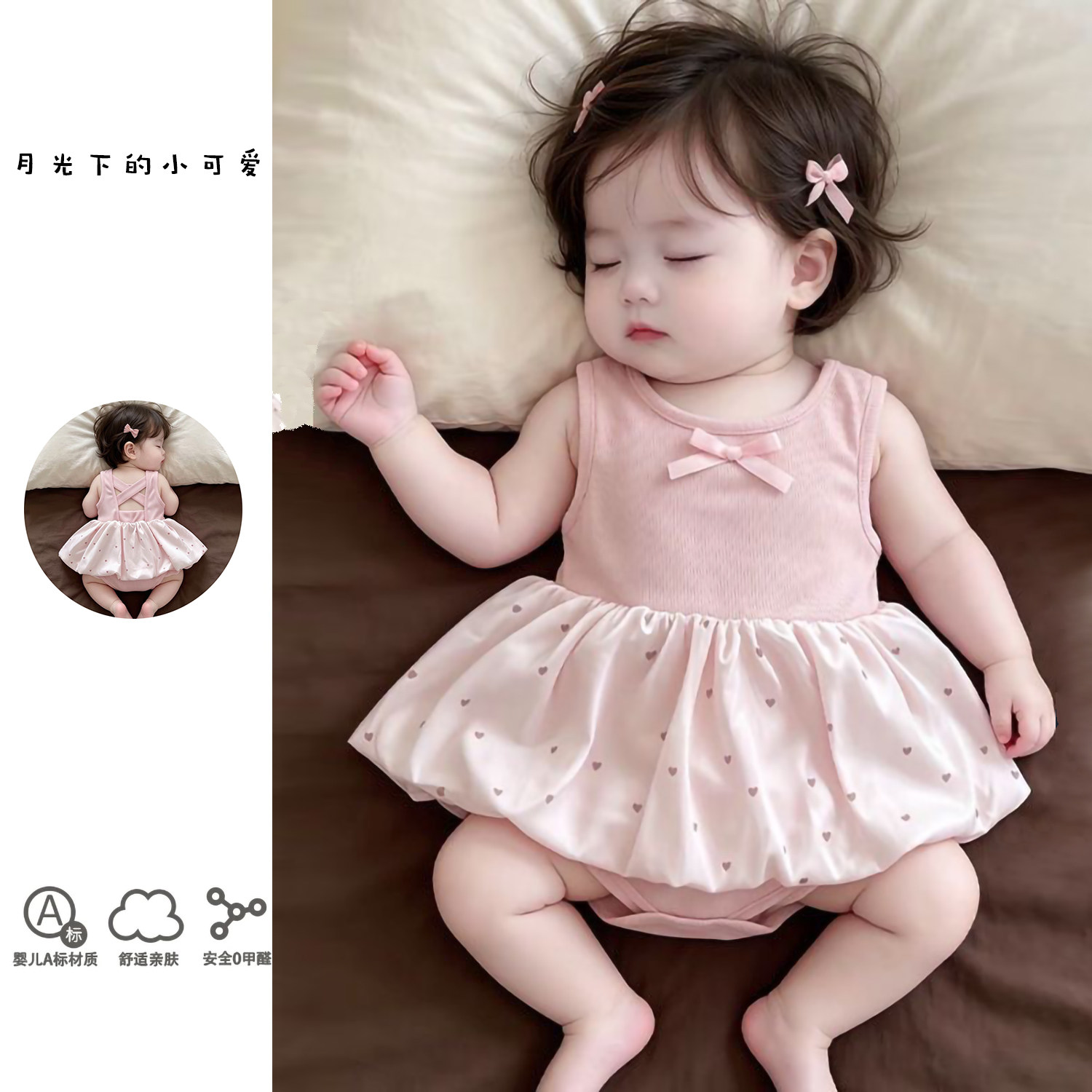 2026新款婴儿裙子背心吊带裙宝宝连衣裙婴幼儿包屁衣公主裙夏季