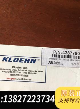 全新原装KLOEHN 进样针 加样泵 1.0ML 4387790需询价