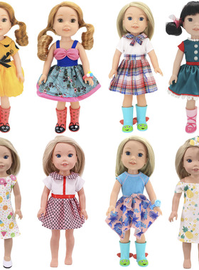 14英寸美国女孩5分bid换装衣服36厘米宝拉娃娃可穿配件衣服