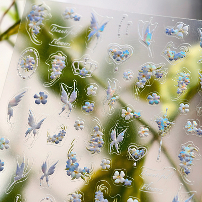 TENSOR新工艺烫金爆款仙女精灵M951-玻璃碎儿童可贴手机美甲贴纸