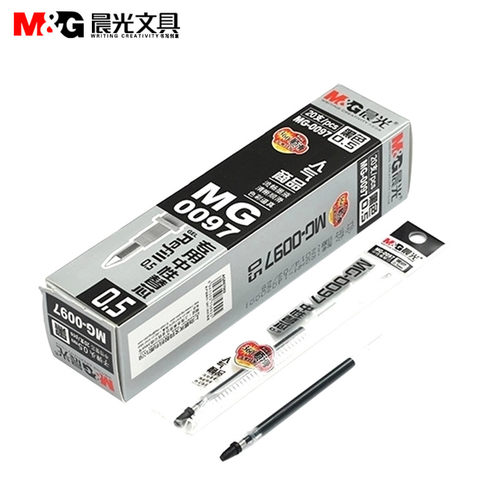 包邮晨光学生文具短杆中性笔芯 MG0097 口袋水笔替芯短笔心0.5MM