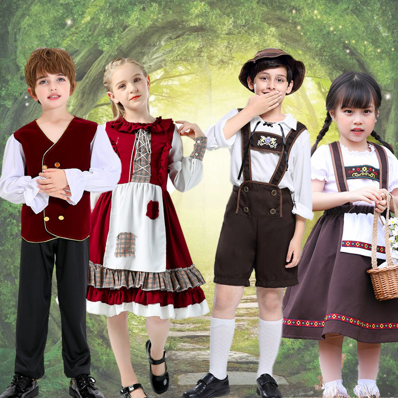 德国啤酒服装欧洲民族服文化节演出服男女款表演服 话剧舞台服cos