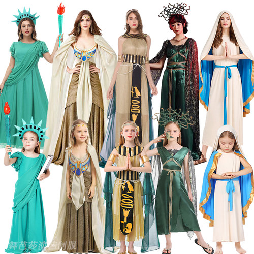 希腊女神服自由女神埃及艳后裙子