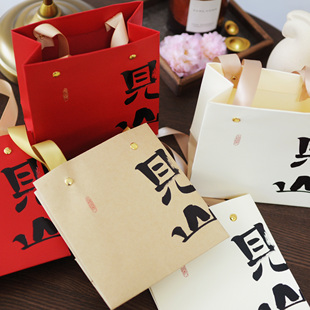 高档礼品糖果口红饰品giftbag烘焙咖啡手办企业商务客制手提袋