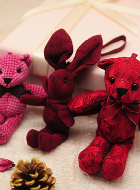 许愿兔婚礼结婚伴手礼盒玩偶公仔关节熊泰迪熊可爱小熊毛绒公仔