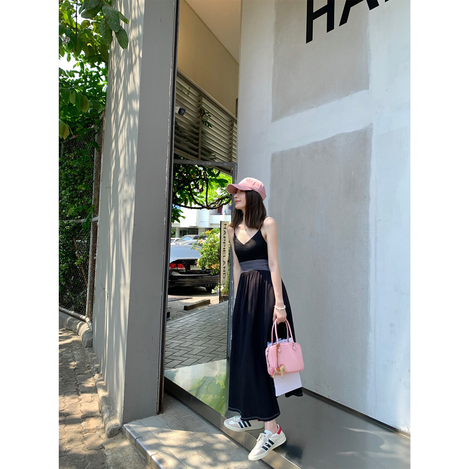 现货福利！小宜定制【恋夏之歌】露背吊带连衣裙女小众设计感气质