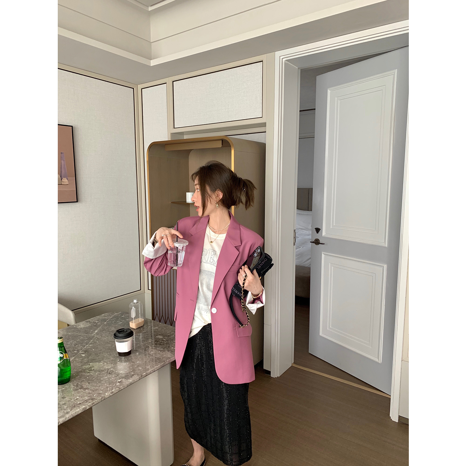 2店购买！小宜定制【探店西装】休闲时尚职业套装女夏款小众