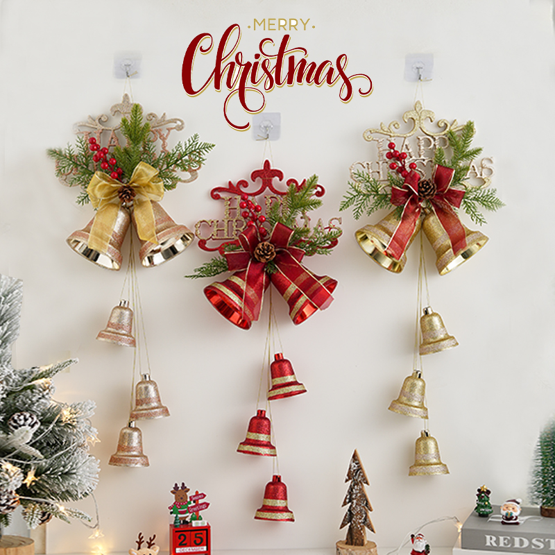 圣诞节装饰品铃铛挂件场景布置