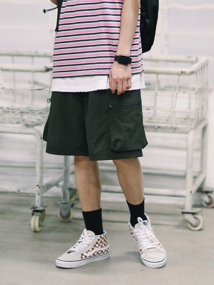 PSO Brand 19SS6 拉链口袋舒适夏季基础百搭宽松潮牌男女短裤在类目 男装, 休闲裤中 - 来自Buy2taobao.com提供专业的淘宝代购服务