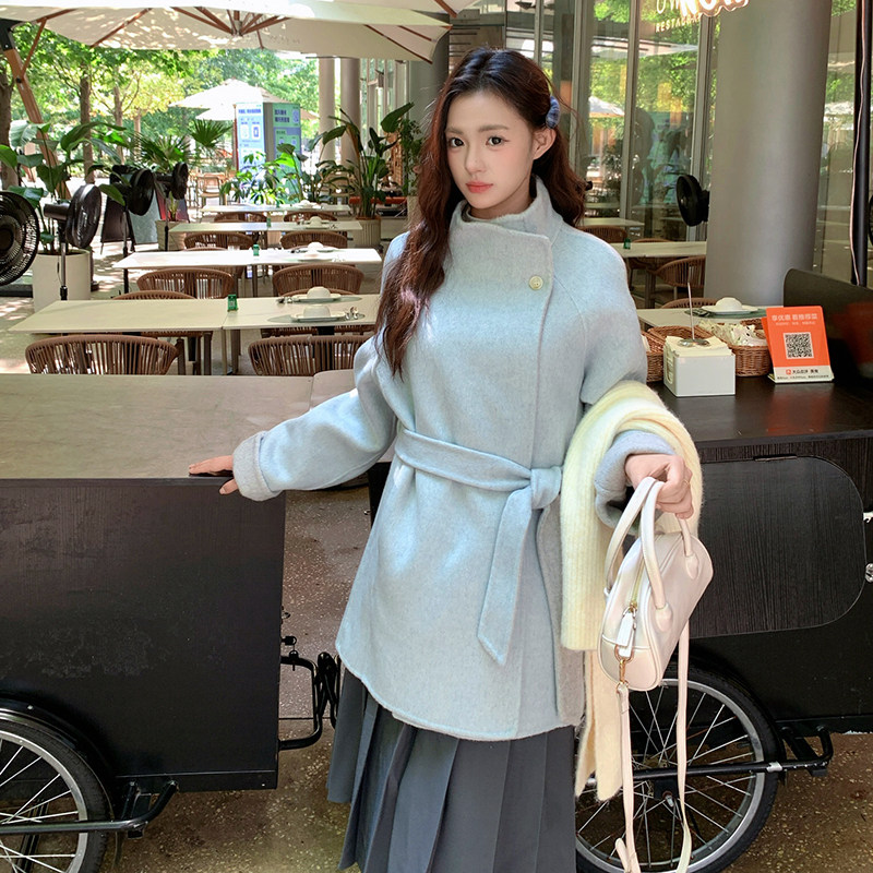 新款AB面风衣款式双面呢外套2C006-9925-P285-K428,女装毛呢外套,2C006