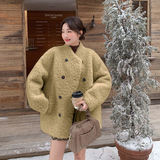 新款现货oversize宽松皮毛一体外套2C006-819-P185-K278，女装短外套，2C006
