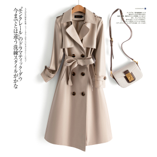 绵羊皮大码 修身 显瘦皮风衣外套 海宁真皮皮衣女中长款 2025秋冬新款