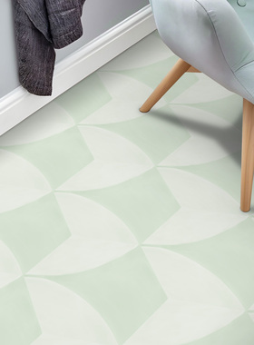 Funlife《复古法兰西》法式小清新客厅卧室地面改造加厚自粘地贴