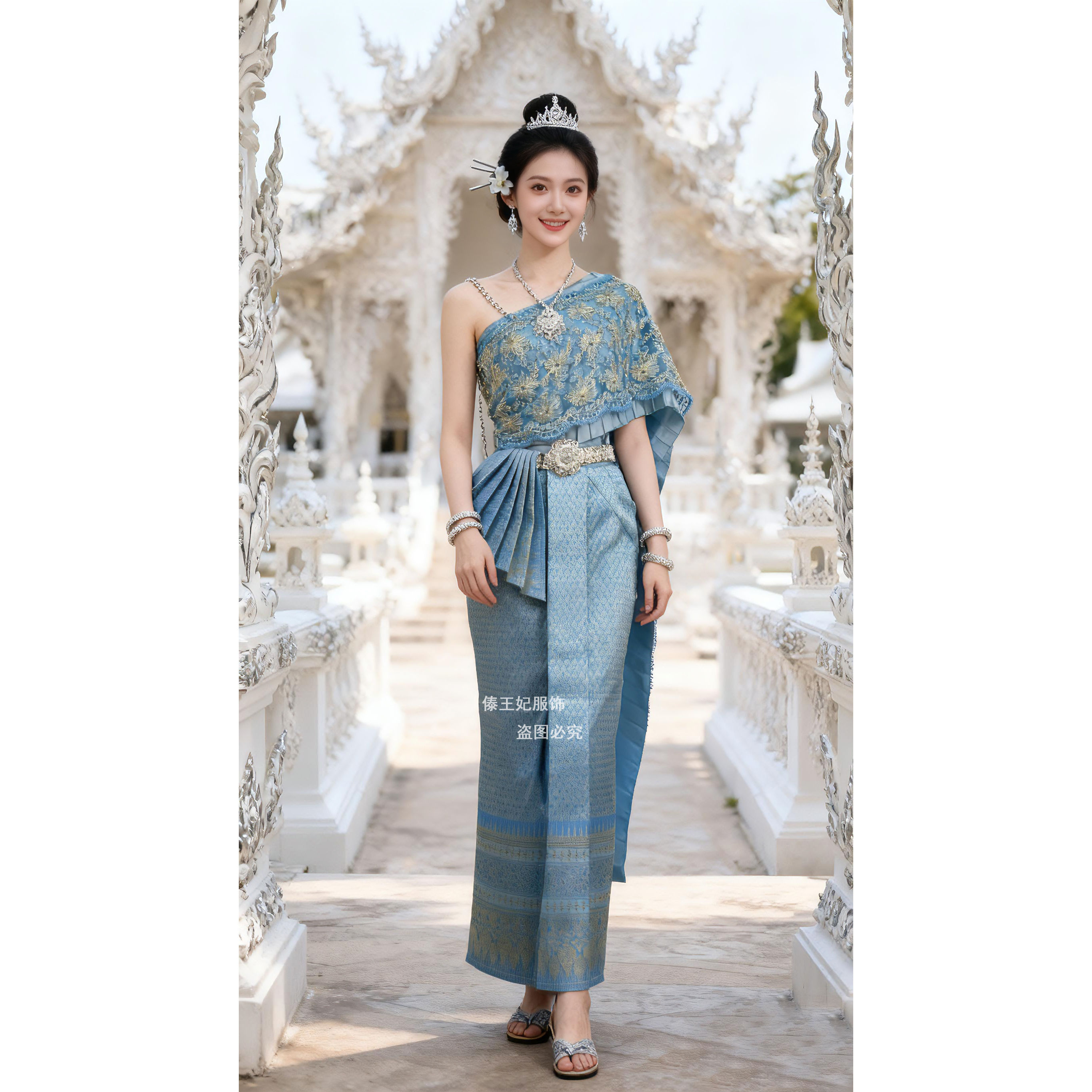 泰国进口服装女套装露肩