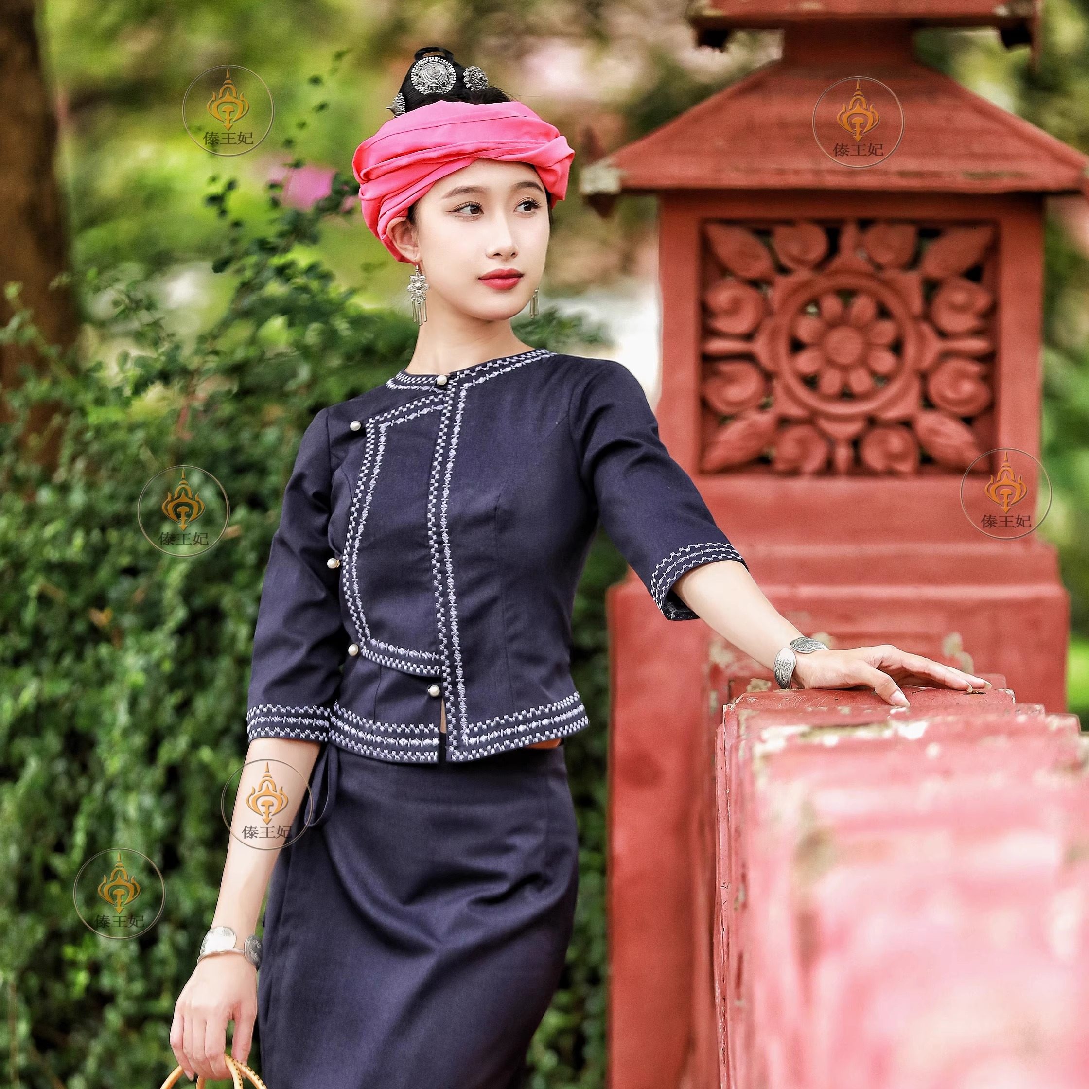 傣王妃2025棉麻微弹复古传统服